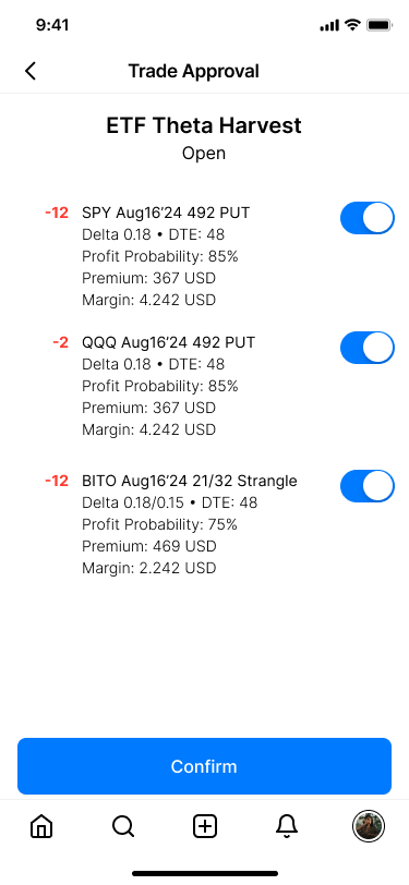 vola trade approval details